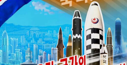 North Korea releases first propaganda posters with nuclear missiles in 5 years
