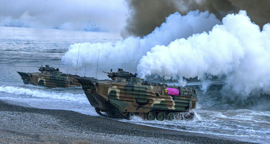South Korea conducts amphibious training after North Korean artillery fire