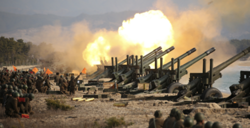 North Korea fires artillery near border in ‘warning’ over South Korean drills