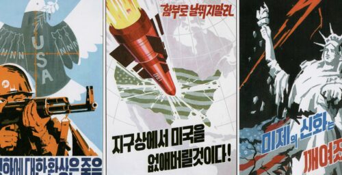 North Korea resumes anti-US propaganda art sales at tourist shop