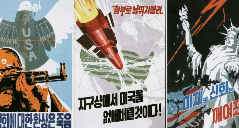 North Korea resumes anti-US propaganda art sales at tourist shop