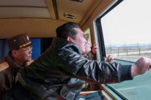 Kim Jong Un uses custom Chinese bus to track missile launches, photos show