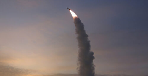North Korea fires suspected ballistic missile after US B-1B bomber drills