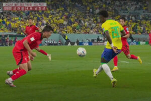 North Korea state TV airs South Korea’s lopsided World Cup loss to Brazil