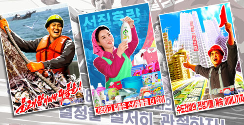 New North Korean propaganda posters focus on economy over missiles