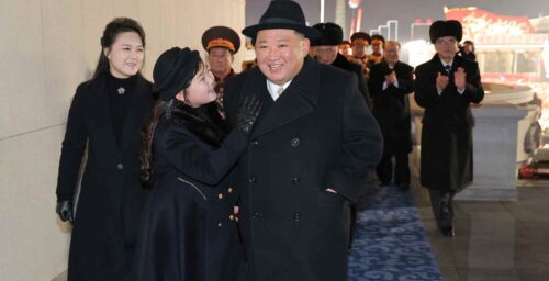 North Korean leader attends military parade with daughter, doesn’t give speech
