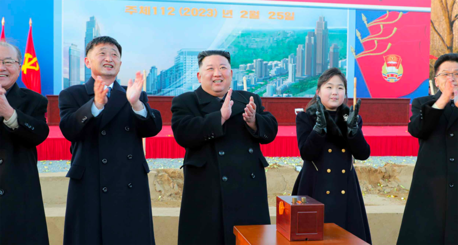 Kim Jong Un and daughter inaugurate new street construction project in Pyongyang