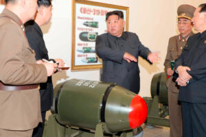 North Korea shows off smaller nuke warhead it says fits on missiles aimed at ROK