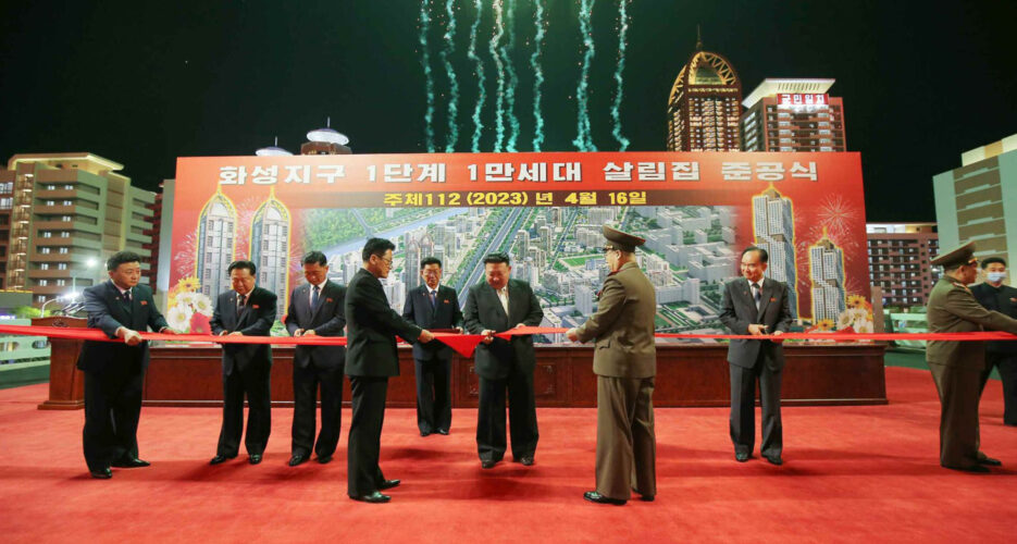 Kim Jong Un opens first stage of 10,000-home construction project in Pyongyang