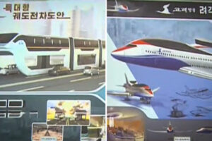 Planes, hover trains and future cars: North Korea shows off ambitious designs