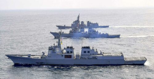 US, ROK and Japan hold naval drills on responding to North Korean missiles
