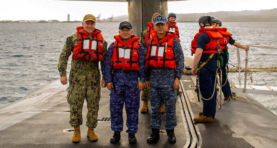 US invited ROK and Japanese admirals aboard nuclear submarine, new photos show