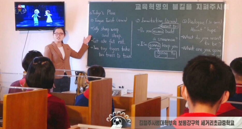 A North Korean school asks students, ‘Do you wanna build a snowman?’