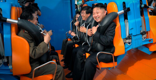 Secret Kim Jong Un theme park ride, new smartphone revealed in propaganda vlog