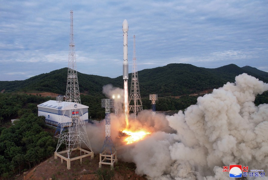 Photos show new North Korean space rocket likely used ballistic missile engine
