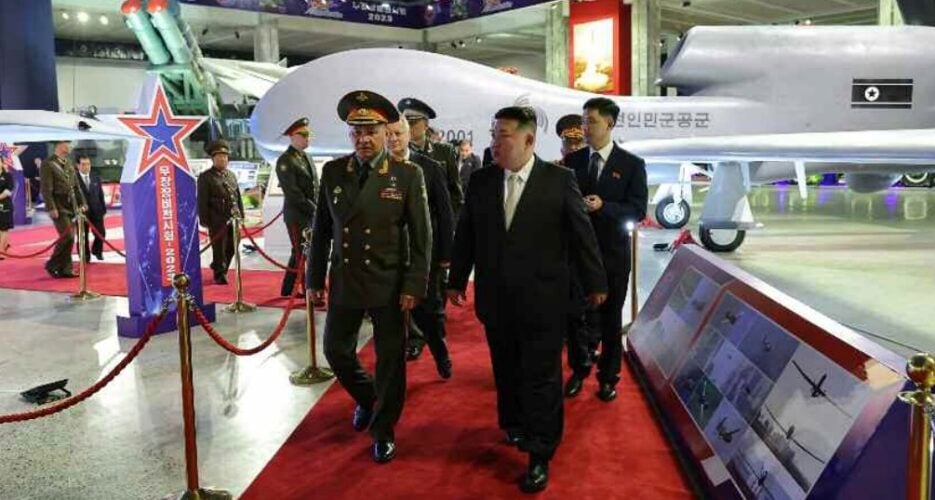 Kim Jong Un shows off new drones, gives Russian defense chief tour of nukes