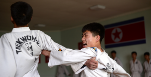 North Korean taekwondo team headlines opening ceremony of Kazakhstan competition