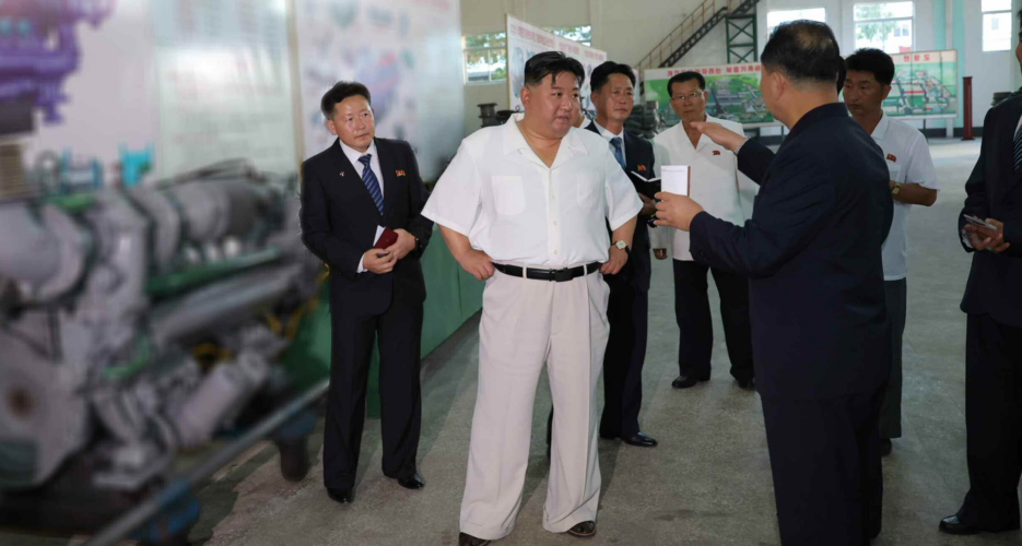 Kim Jong Un tours two military factories, emphasizes modern naval capabilities