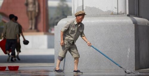 How North Korean neighborhood watch groups do dirty work of keeping cities clean