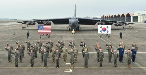 US again deploys B-52H bomber to peninsula for joint training with South Korea