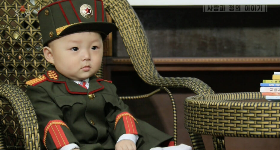 ‘Son of the army’: North Korea holds up infant as future soldier for Kim Jong Un