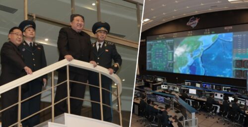 Kim Jong Un viewed photos of US bases taken from new satellite, state media says