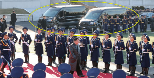 Kim Jong Un appears with new Ford vans in rare endorsement of American brand