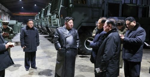 Kim Jong Un visits missile launcher factory, demands ‘flaws’ in production fixed