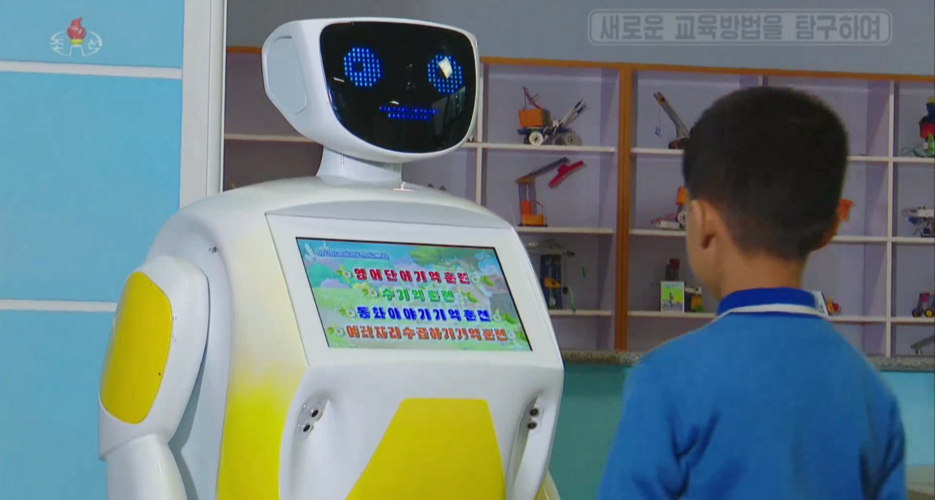 North Korea shows off Russian robot designed to help educators