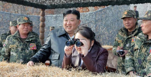 Kim Jong Un watches paratrooper drills practicing infiltration of South Korea