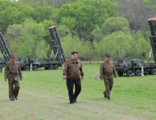 Kim Jong Un leads salvo missile launch in first test of ‘nuclear trigger’ system