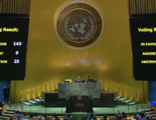 Both North and South Korea back UN resolution calling for Palestinian membership