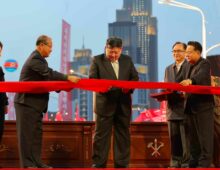 Kim Jong Un attends completion ceremony of high-rise street project in capital