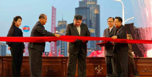 Kim Jong Un attends completion ceremony of high-rise street project in capital