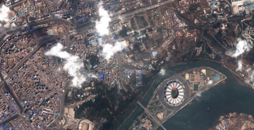 Satellite imagery reveals Ryomyong Street construction progress