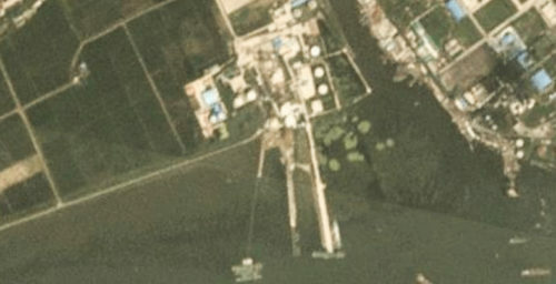 North Korea continues work on pier at Nampho oil terminal