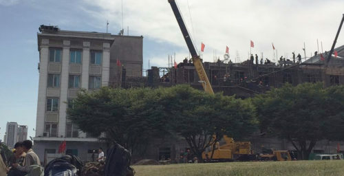 North Korean foreign ministry undergoes partial tear-down, reconstruction