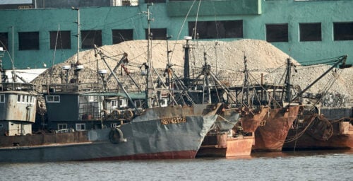 North Korean ship appears to manipulate location data to move illegal coal