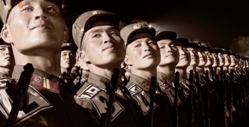 North Korea pushes ahead with military parade training despite virus lockdown