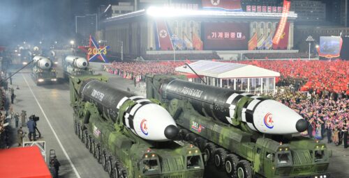 By parading more missiles, North Korea flaunts ability to saturate US defenses