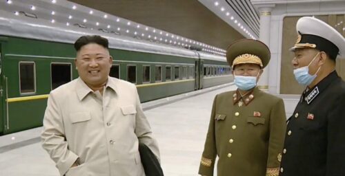 Kim Jong Un appears to build giant private train station near beach mansions
