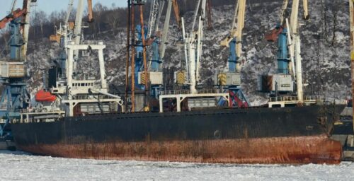 Shady North Korean freighter tied to sanctions evasion visits Russian coal port